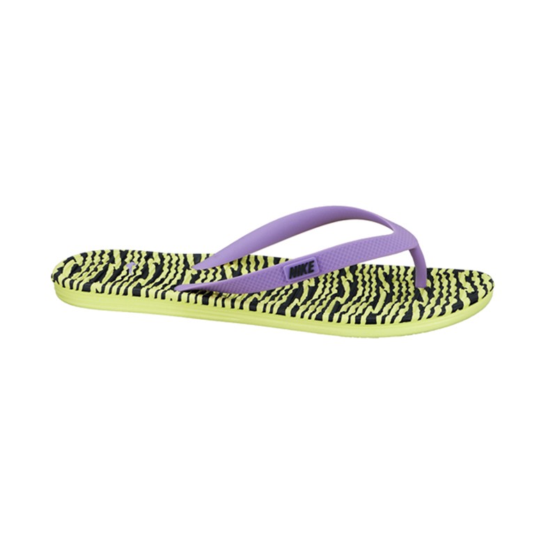 Nike Women Solarsoft Thong II Print (Yellow)