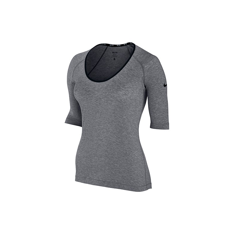 Nike Women Pro Studio SS Top (Grey)