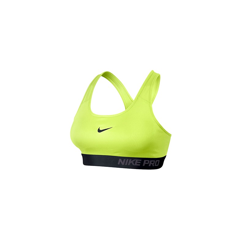 Nike Women Sport Bra AS Pro Classic Padded (Neon Green)