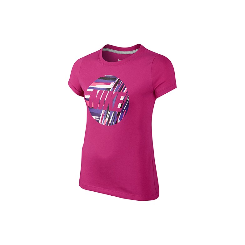 Nike Youth Girls Craze Constant Tee (Fuchsia)