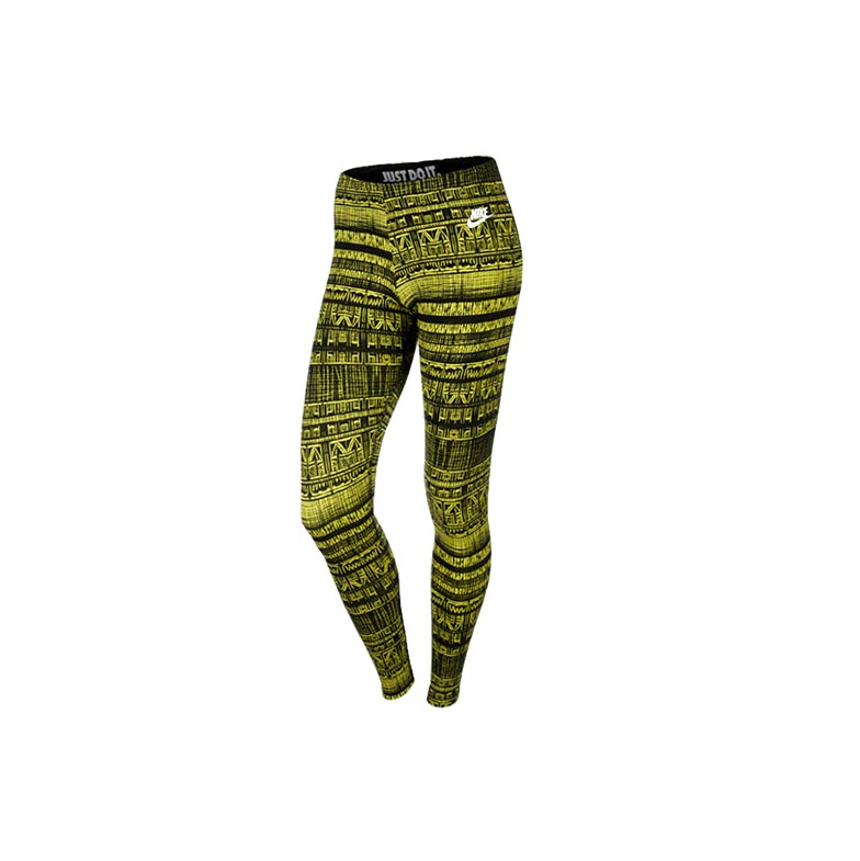 Nike Women Leg-A-See-Aop (Yellow)