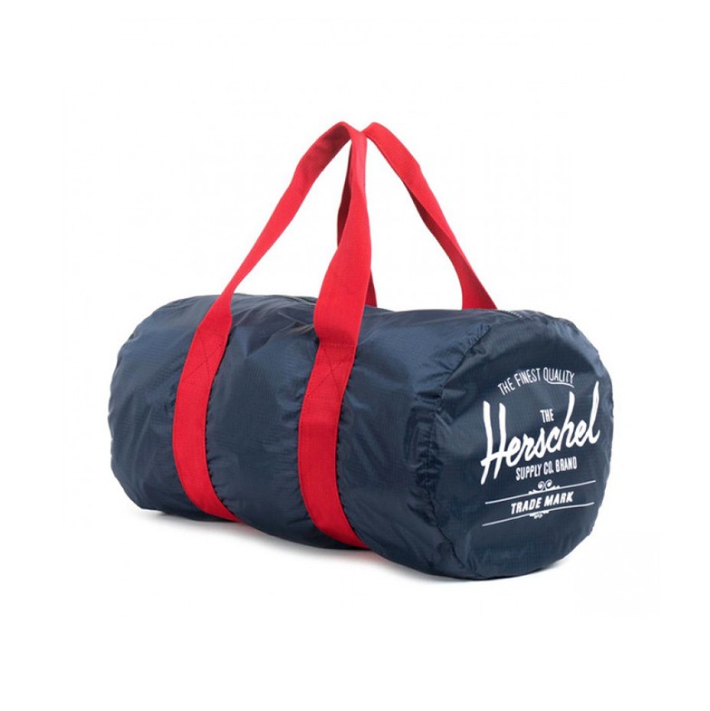 Herschel Packable Classic Duffle Bag (Navy/Red)