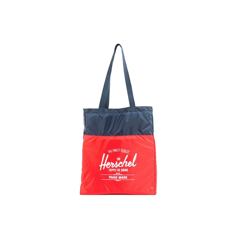 Herschel Packable Classic Tote Bag (Navy/Red)