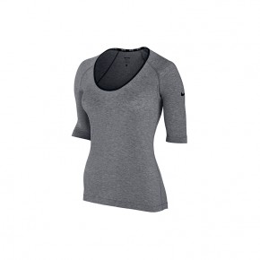 Nike Women Pro Studio SS Top (Grey)