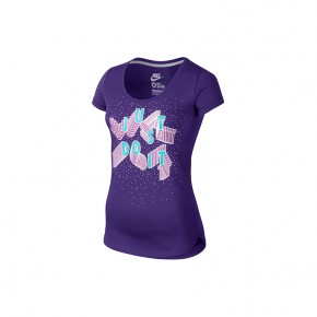 Nike Women AS Tee Scoop Bouncy Type (Purple)