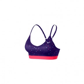 Nike Women Sport Bra Nike AS Pro Indy Polka Square (Purple)
