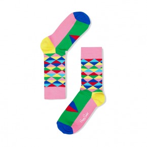 Happy Socks Triangle Socks (Pink)