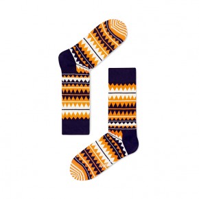 Happy Socks Zig Zag Socks (Orange)