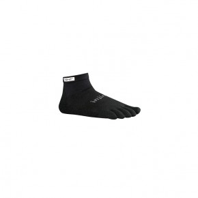 Injinji Mini Crew Performance Toe Socks Light Weight - Black 