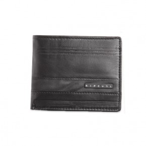 Rip Curl Line Up  2-IN-1 Black Wallet 