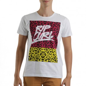 Rip Curl Leopard Tee White 