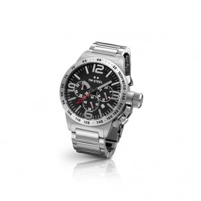 TW Steel - Canteen case chrono date - Black dial steel bracelet (40mm)