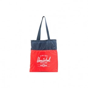 Herschel Packable Classic Tote Bag (Navy/Red)