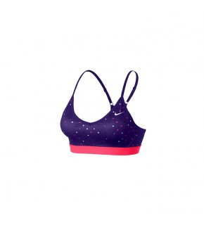 Nike Women Sport Bra Nike AS Pro Indy Polka Square (Purple)