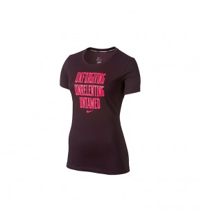 Nike Women AS Run P Cruiser Trail Tee (Plum)