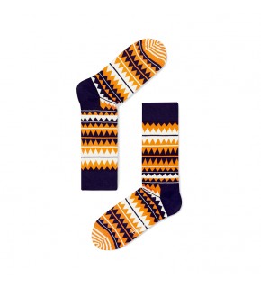 Happy Socks Zig Zag Socks (Orange)