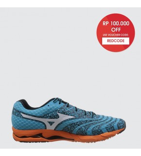 Mizuno WAVE SAYONARA 2 - BLUE ATOLL / WHITE / VIBRANT ORANGE
