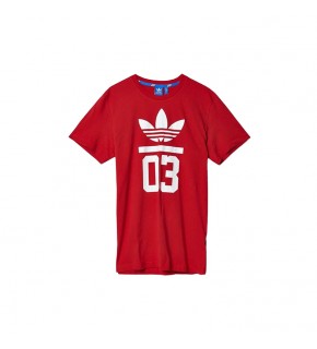 Adidas 3 Foil Tee - Red
