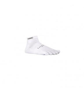 Injinji Mini Crew Performance Toe Socks Light Weight - White 