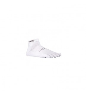 Injinji Mini Crew Performance Toe Socks Original Weight - White 