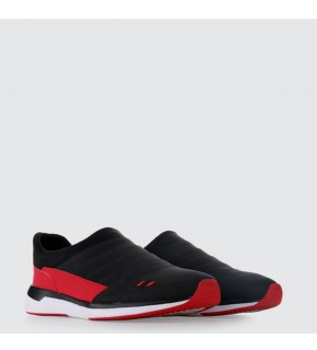 PIERO VENTURA WAVE SLIP ON - BLACK/RED/WHITE