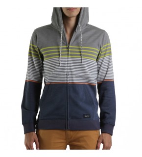 Rip Curl Essential Stripes HZ Fleece Beton Marle Grey