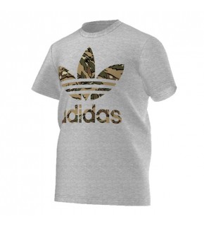 Adidas Originals Trefoil Camo Print Tee Grey