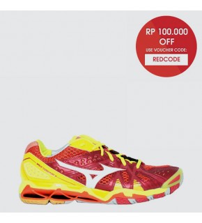 Mizuno WAVE TORNADO 9 - CHINESE RED / WHITE / BOLT