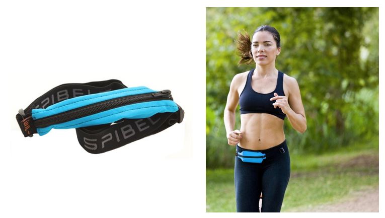 Sportdeca SPIBelt Black Zipper Turquoise